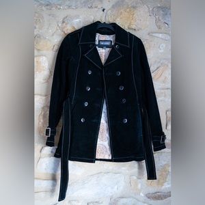 Black leather jacket